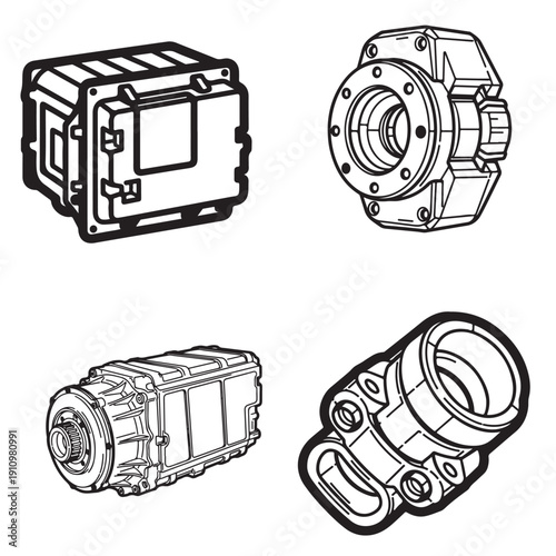Automotive Electronic Control Unit and Power Module Housings