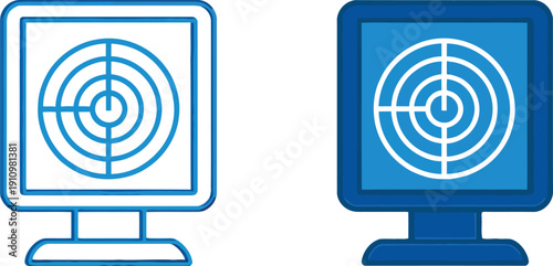 Computer Monitor Target Icons