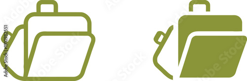 Green Backpack Icons
