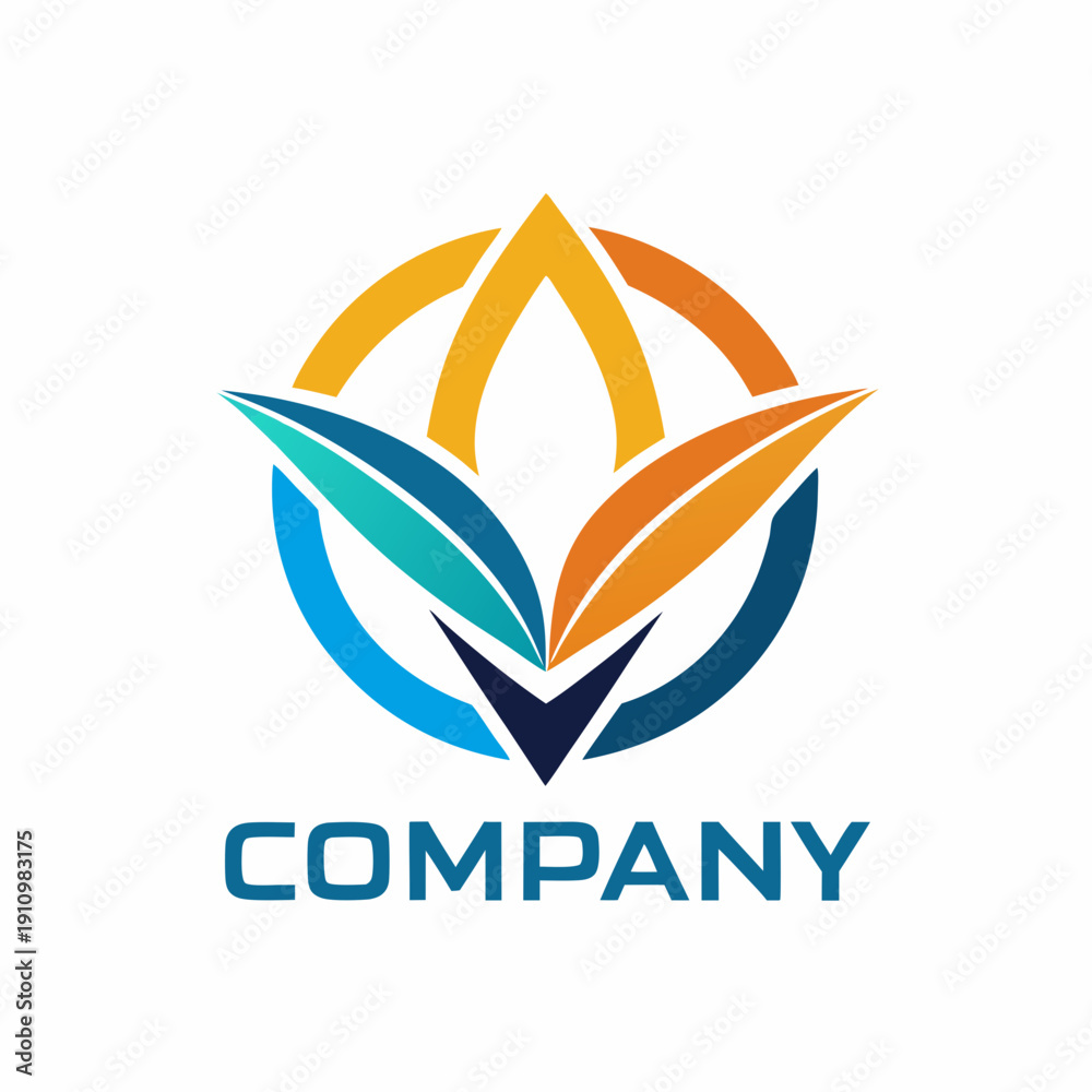 Fototapeta premium Minimalist type business logo template 