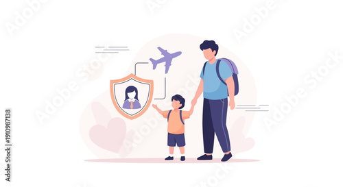 Family Travel Safety Insurance Protection And Care