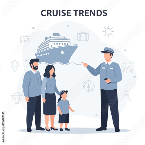 Family Cruise Vacation Planning With Ship Captain Guiding The Way