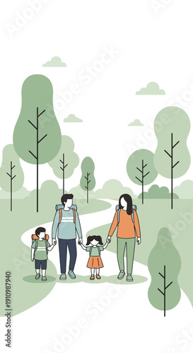 Family Hiking Adventure: Embracing Nature and Cherishing Moments on a Scenic Trail