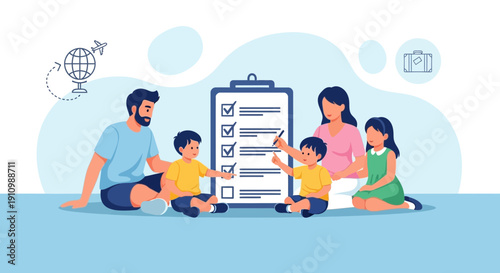 Family Planning Vacation Checklist Fun With Kids Engaging Children On Travel Plans