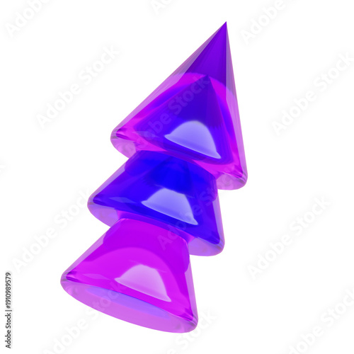3D Abstract Pyramid Shape
