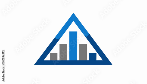 Innovative Financial Triangle Chart Logo Design for Modern Investment Analysis