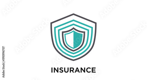 Insurance Emblem Design for a Modern Financial or Protection Services Agency