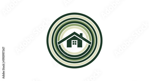 Home Icon Design Representing Real Estate, Architecture, And Communities Visually Represented