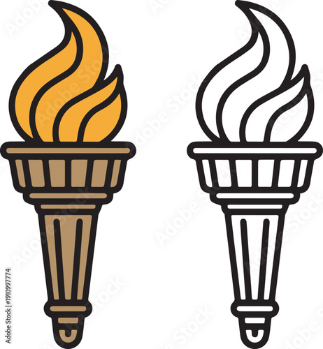 unique Liberty torch icon