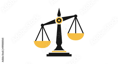 Justice Scale, a Symbol Representing Balance, Legal Rights, and Fair Judgement