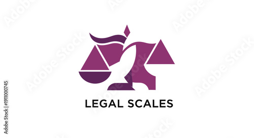 Justice Scales Emblem Depicting Fairness and Legal Representation Icon Design