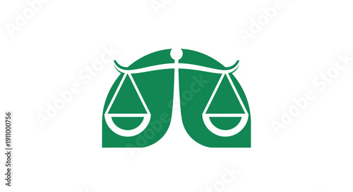 Justice Scales Emblem Depicting Balancing And Fairness As A Concept For Legal And Ethical Matters