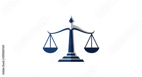 Justice Scales Emblem Illustrating Law, Truth, Balance, And Legal Equilibrium