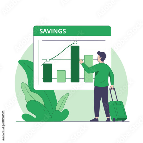 Financial Growth Tracking Towards Travel Goals Achieved