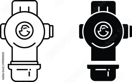 Smartwatch with Earth Icon