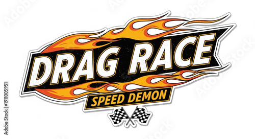 Drag Race Speed Demon Logo.
