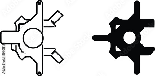 Mechanical Gear Icons