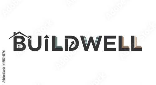 Buildwell Construction Company Logo Design.