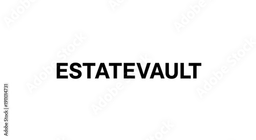 Estate Vault logo or branding element with simple design.