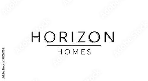 Horizon Homes logo design on white background.