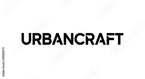 UrbanCraft logo design on a clean white background.