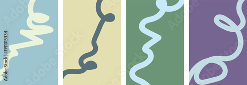 Stylized line art background futuristic. Thin line on white. minimal round lines abstract tech background. Abstract wave element for design. Digital frequency track equalizer