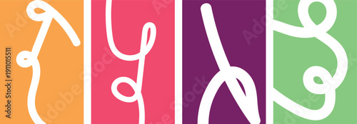 Stylized line art background futuristic. Thin line on white. minimal round lines abstract tech background. Abstract wave element for design. Digital frequency track equalizer