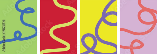 Stylized line art background futuristic. Thin line on white. minimal round lines abstract tech background. Abstract wave element for design. Digital frequency track equalizer