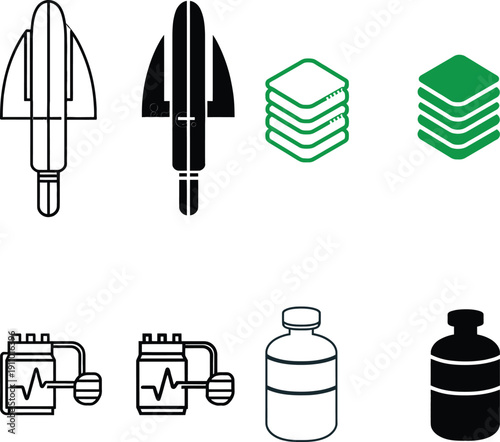 Medical and Technology Icons