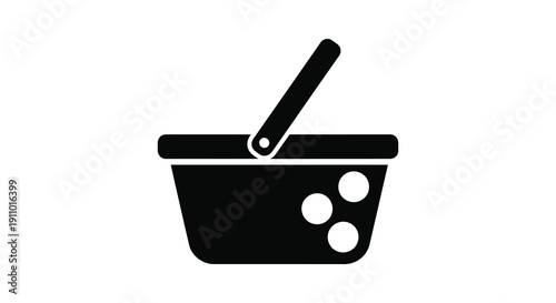 A simple black and white icon depicts a traditional mortar and pestle with several round objects inside