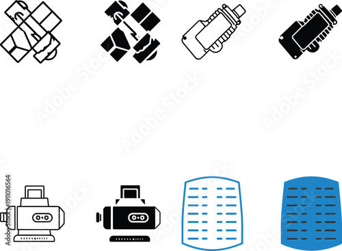 Air Filter and Purifier Icons