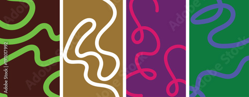 Vibrant line abstract wavy background. flowing shapes in warm colors featuring colorful. fluid wavy lines dynamic, modern feel motivational design typography for creative design