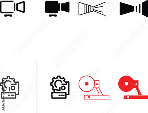 Video Production and Editing Icons