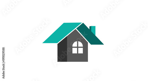 Minimalist House Icon For Real Estate, Investments, And Home Related Concepts