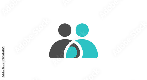 Minimalist Illustration Depicting Unity, Community, Connection, Collaboration, and Togetherness