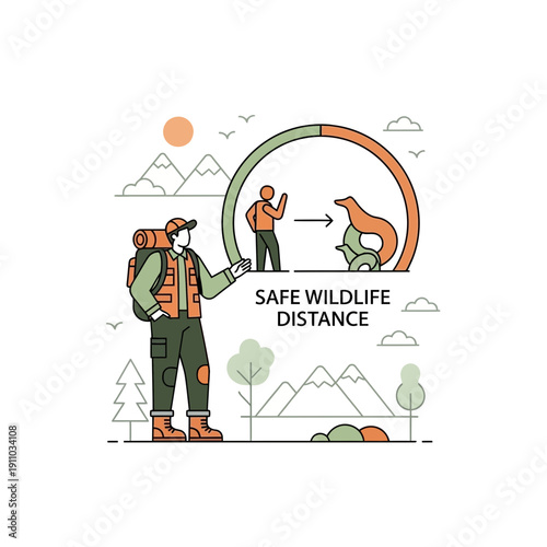 Maintain Safe Wildlife Distance For Nature Conservation And Responsible Tourism