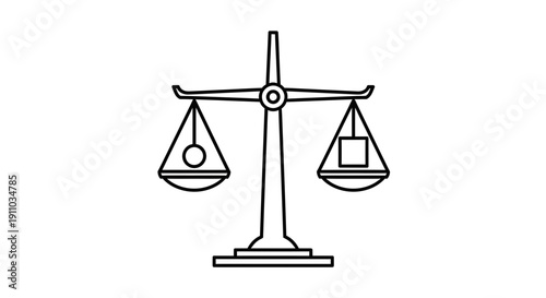 Minimalist Scales Depicting Balance and Equanimity for Conceptual Representation