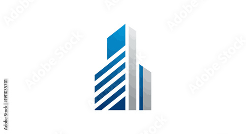Modern Abstract Architectural Representation Of a Corporate Office Building