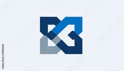 Modern Abstract Geometric Design Suitable For Company Branding and Corporate Identity