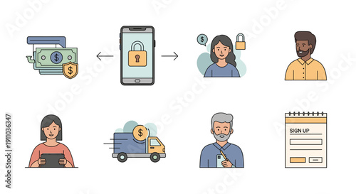 A cheerful woman using a tablet, perfect for illustrating modern technology use in daily life.