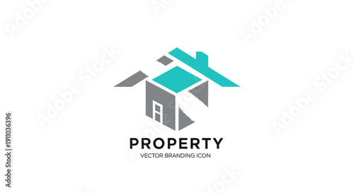 Modern Abstract Property Logo Emblem Design For Real Estate And Architecture