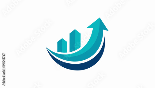 Optimistic Financial Growth Graph Illustrating Success and Market Development