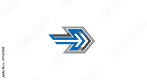 Free Download Modern Vector Arrow Logo of Growth and Progress on a White Background - GFXLoad