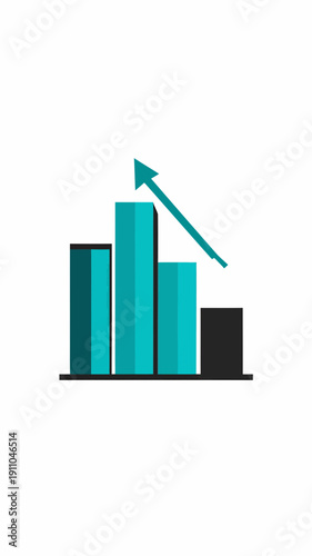 Free Download Rising Financial Success Displayed Through Growth Chart And Upward Arrow Visualization - GFXLoad