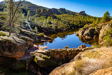 Bear Gulch Reservoir Pinnacles National Park California