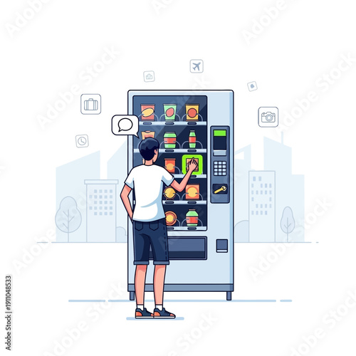 Modern Vending Machine Experience For Urban Consumers Today