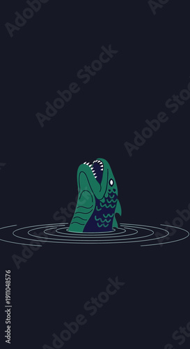 Mysterious Sea Creature Emerges From Dark Water Ripples