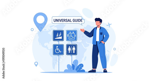 Navigational Symbols For Universal Accessibility And Travel Guidance Worldwide