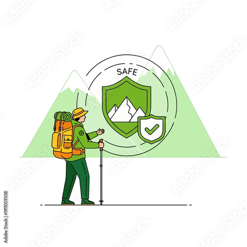 Secure Mountain Exploration And Outdoor Adventure Safety Assurance