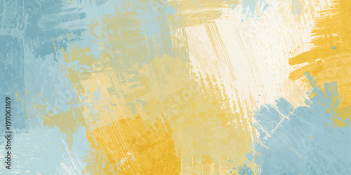 Vintage world map on abstract grunge watercolor background with colorful paint splashes and aged paper texture